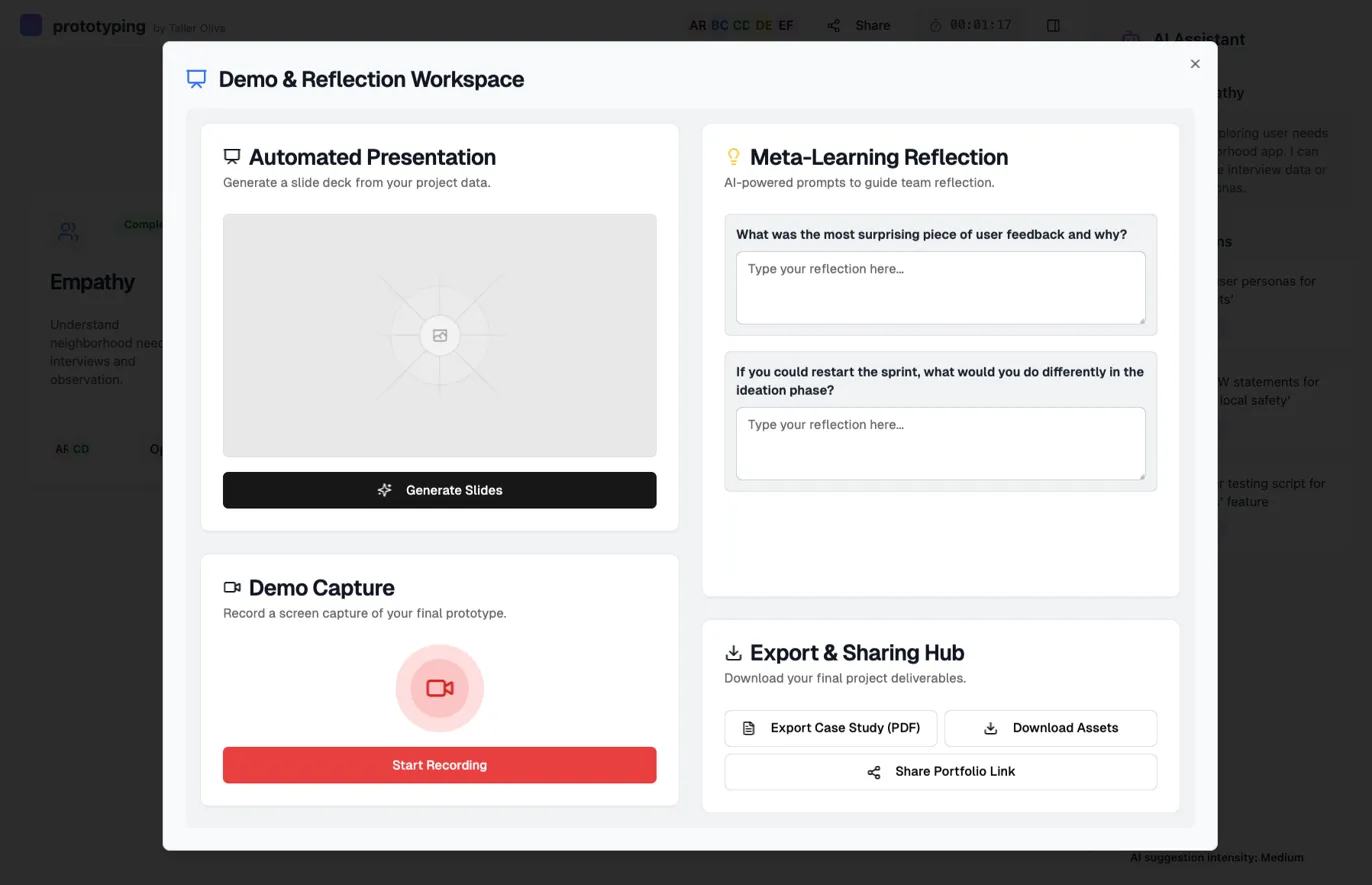 Demo & Reflection Phase Screenshot